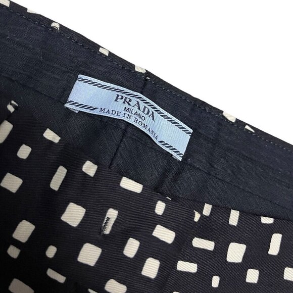 Prada Milano Virgin Wool Luxury Designer Straight Leg Pants Womens Size 42 - Picture 2 of 9
